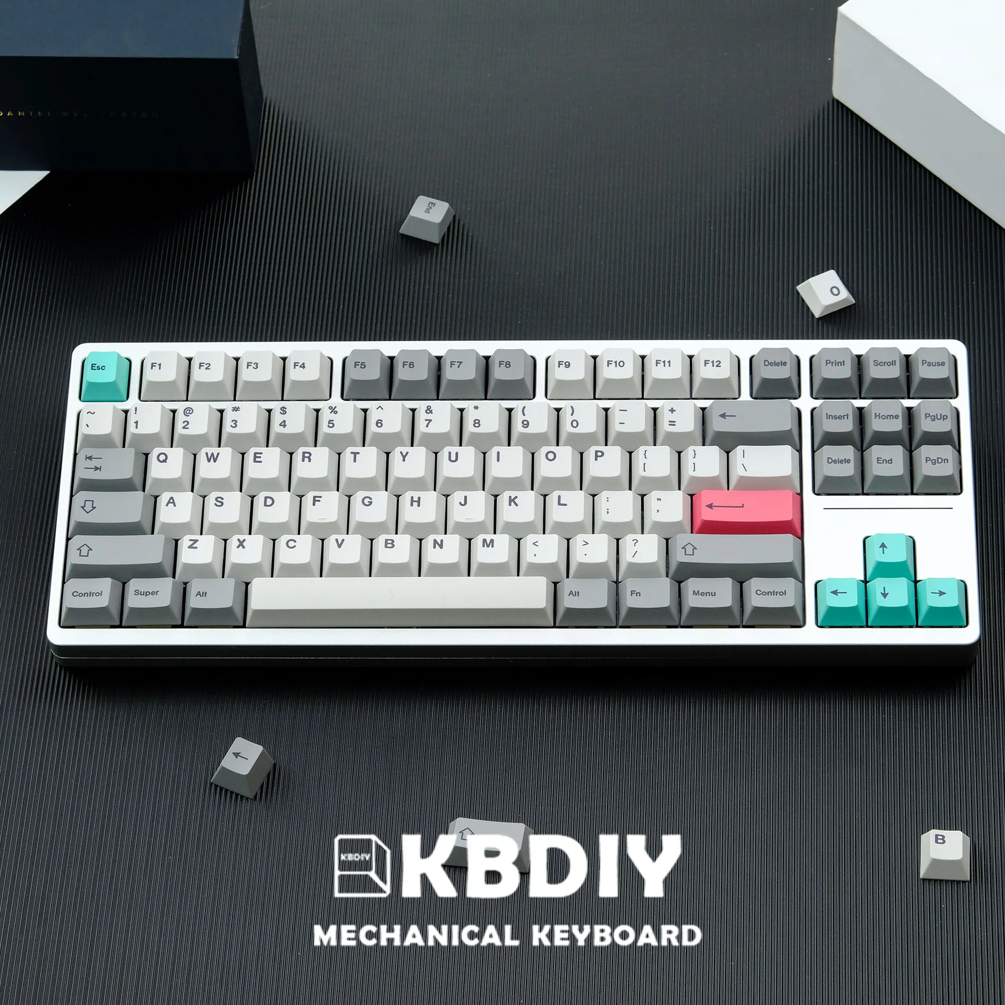 KBDiy GMK колпачок для клавиш краситель-SUB PBT колпачок для клавиш GMK 9009 современный Dolch-Стандартные колпачки для механической клавиатуры с изображением вишни в стиле ретро