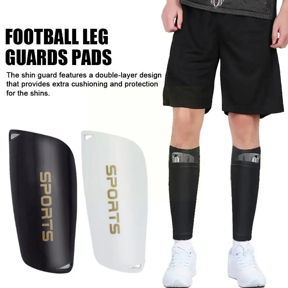 

Adult Kids Football Leg Guards Pads Thigh Compression New Soccer PVC Sleeve Protector Leg Double-layer Guards Hard Design T A8E6