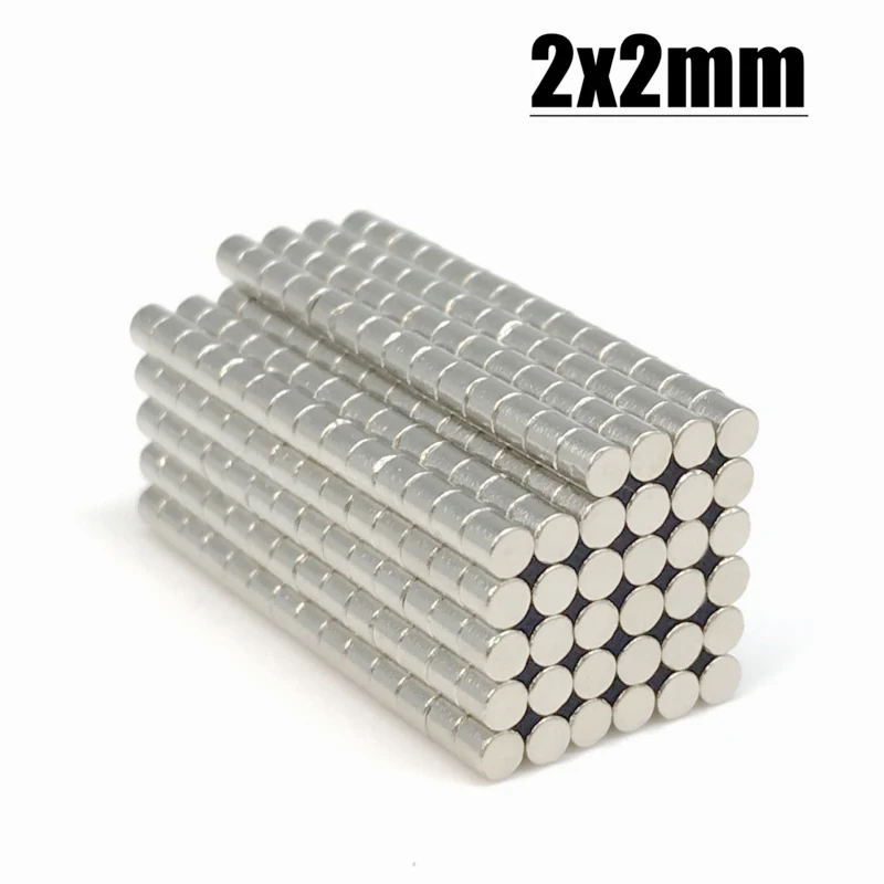 Неодимовые магниты круглой формы 2x2 мм