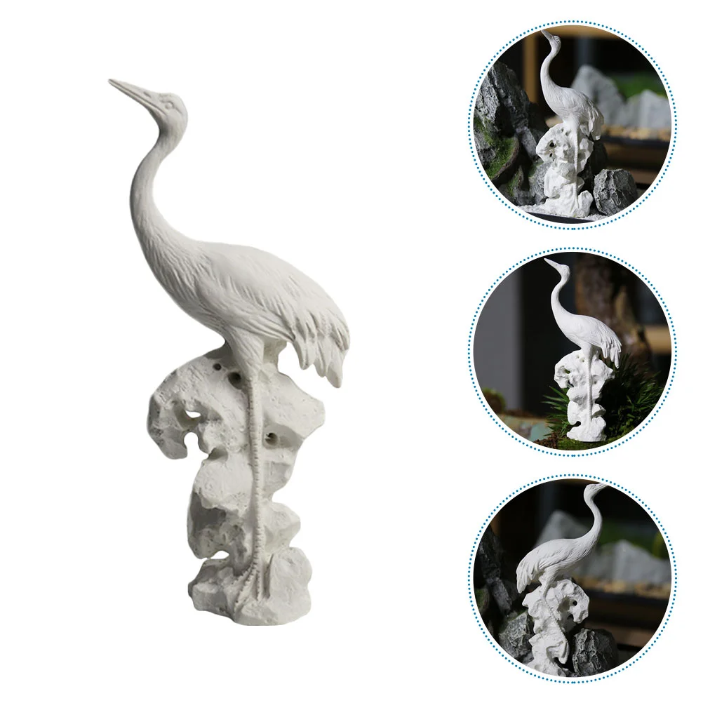 

Crane Statues Garden Figurine Decor Ornament Decoration Animal Statue Bird Shui Feng Resin Sculptures Figurines Wealth Miniature