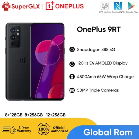 Оригинальный смартфон OnePlus 9RT 9R T 5G, китайский, английский, 8 ГБ, 128 ГБ, Snapdagon 888, 120 Гц, 6,62 дюйма, E4 AMOLED, 65T, деформационная зарядка