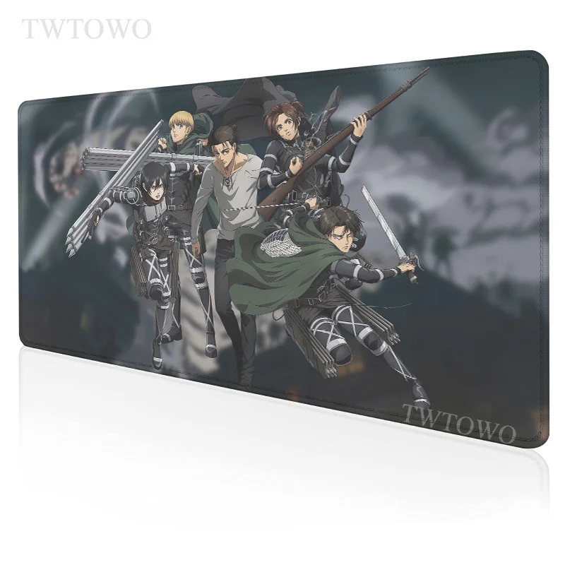 

Anime Shingeki No Kyojin Mousepad HD Large New Computer keyboard pad Desk Mats Anti-slip Carpet Desktop Mouse Pad Mice Pad