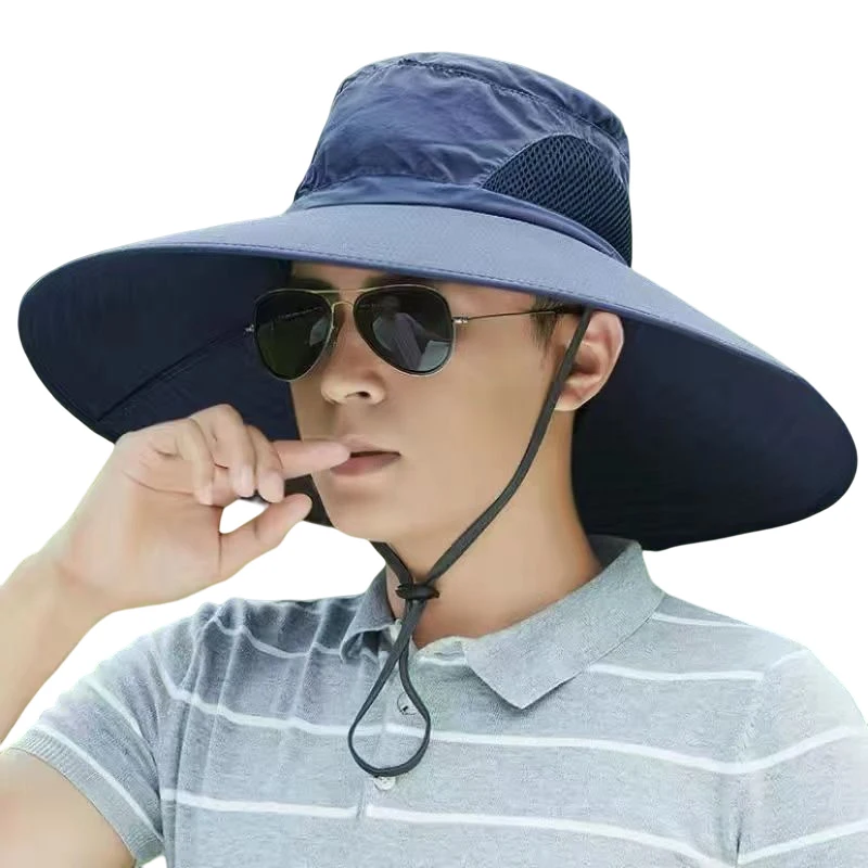 

Fisherman's Hat Summer Sun Hat Outdoor Sunshade Hat Men's Fishing Hat Big Brim Hat Mountaineering Cowboy Hats