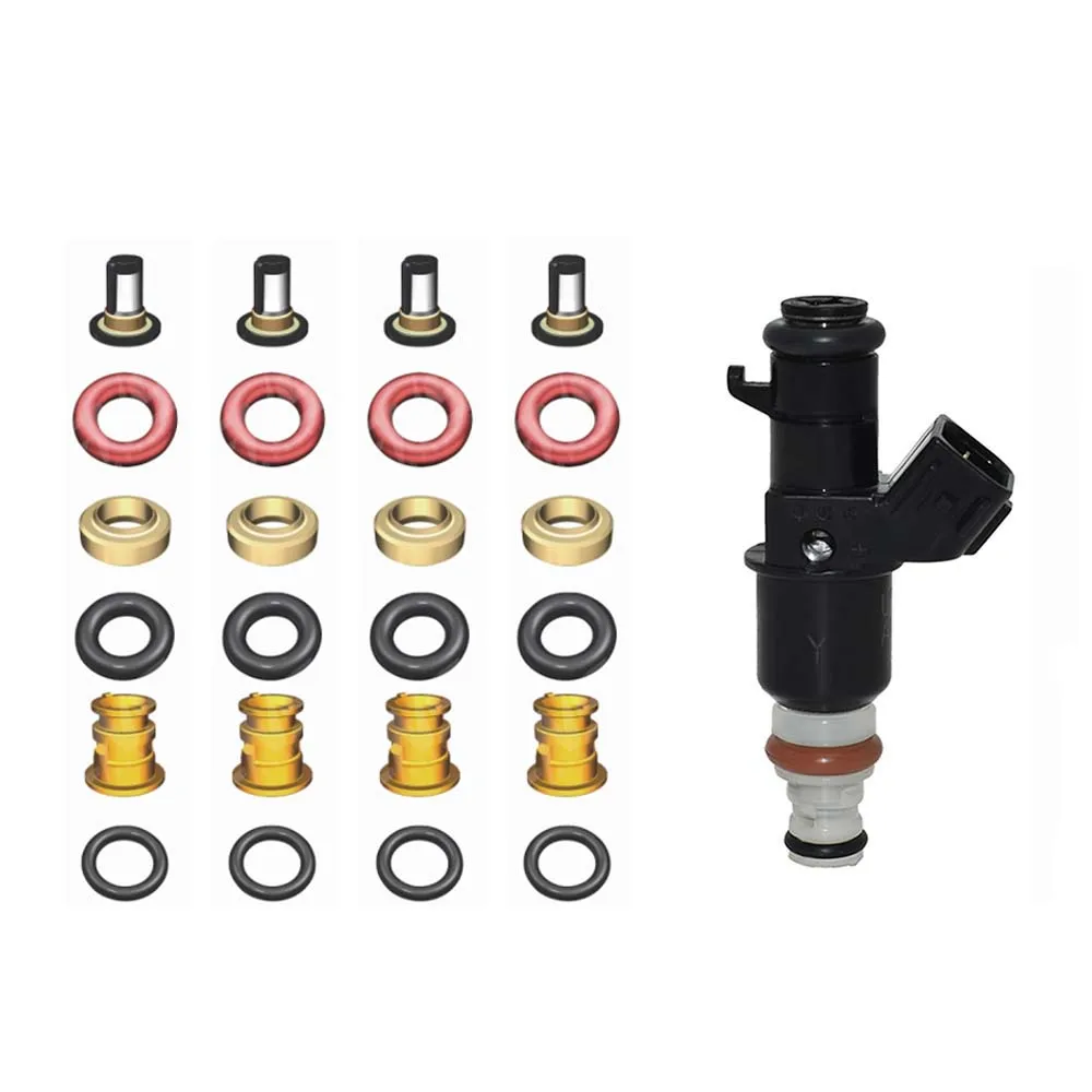 

4 комплекта ремонтных форсунок HONDA K24 16450-RBB-003 16450-PPA-A01 91302-PNA-003, 91302-PCA-000,16450RAAA01