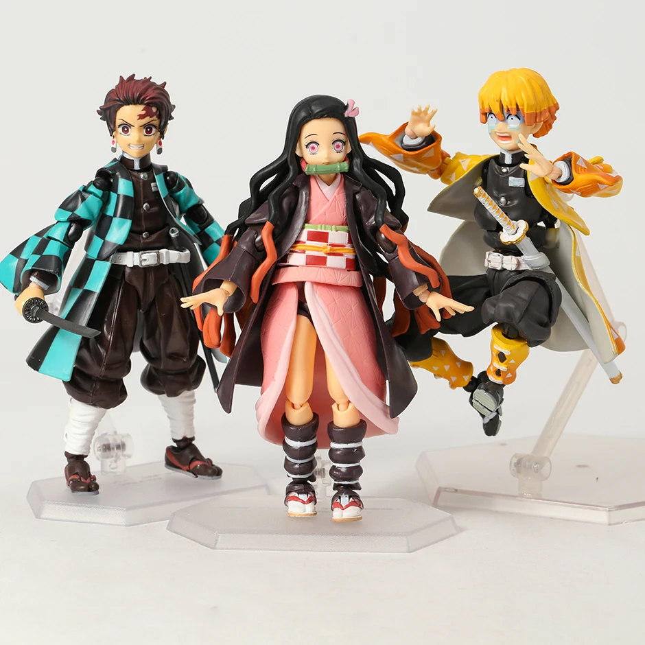 

Model Figural Figma Demon Slayer Zenitsu Agatsuma 522-DX Kamado Tanjiro 498-DX Nezuko 508-DX Figure Collectible Desktop Gift Toy