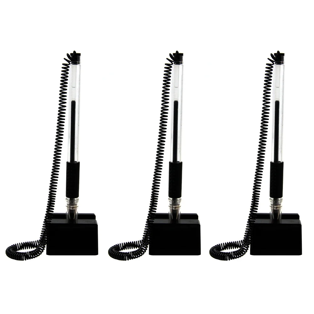 

3Pcs Counter Pens Desktop Pens Bank Table Pens Anti Theft Pens Office Supplies