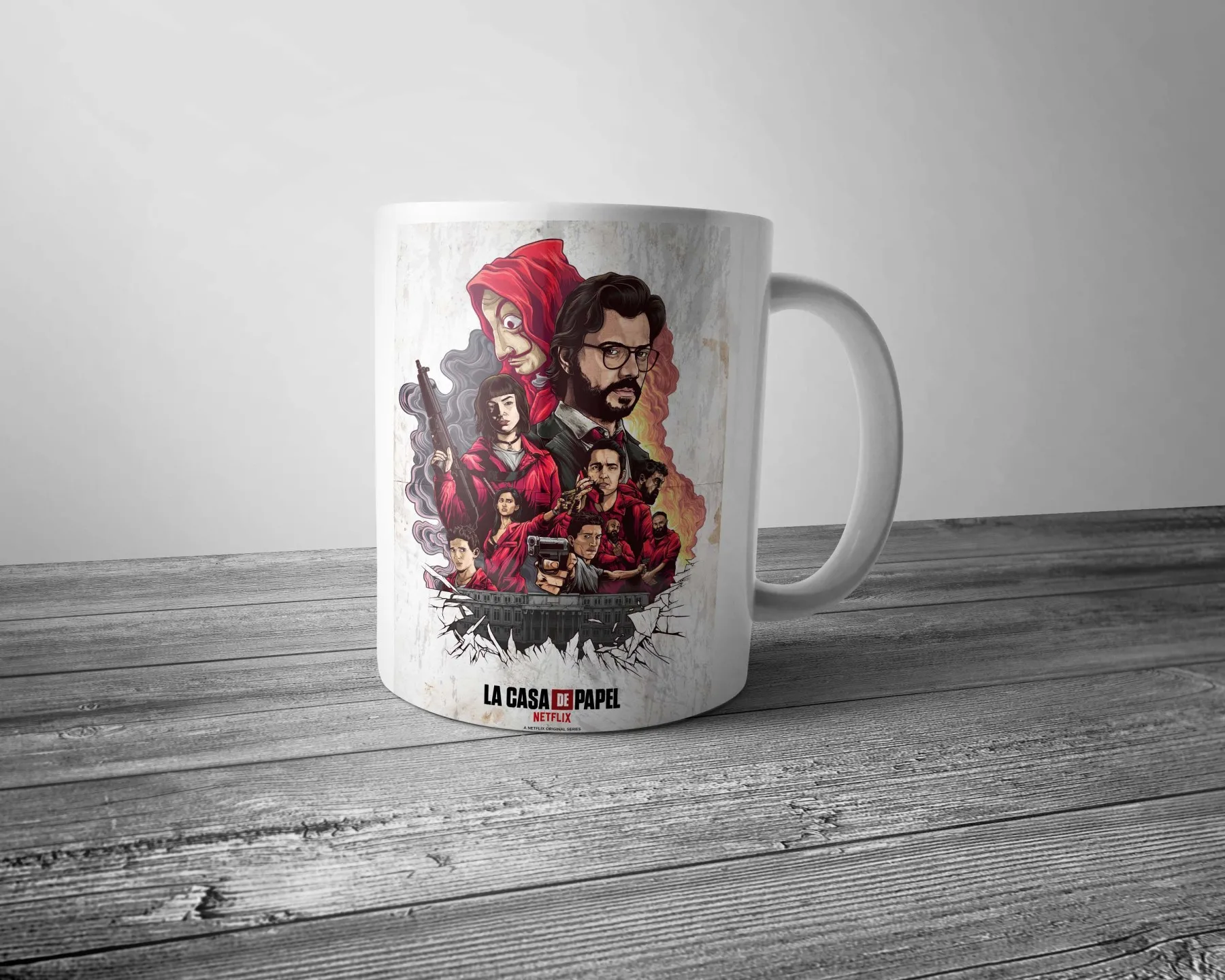 Кружка Pixxa La Casa de Papel чашка для молока кофе чая фарфоровый подарок|Кружки| |