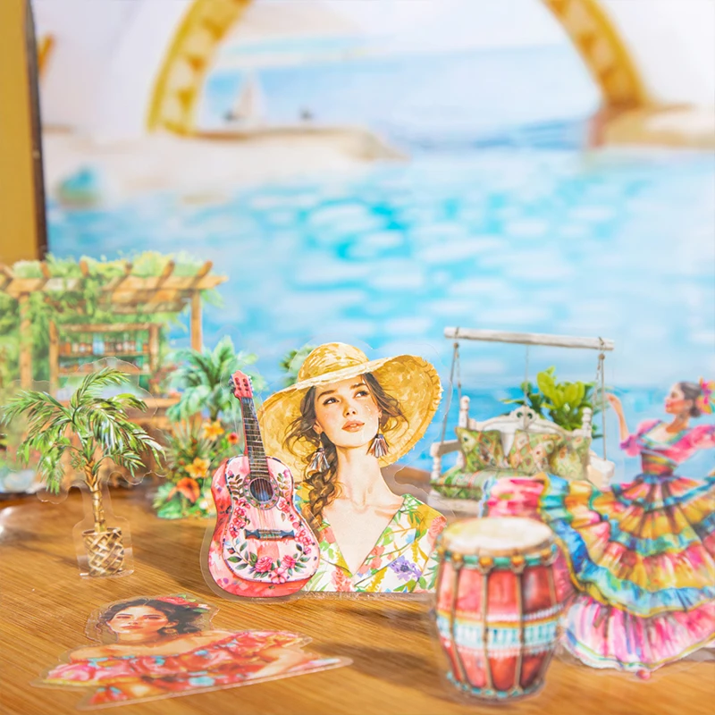 Журнал GO 25 шт./лот праздничная девушка эстетика наклейка для домашних животных