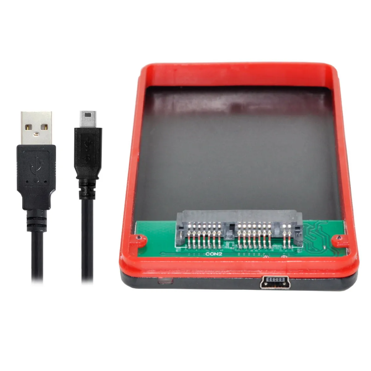 

ChenYang USB 2.0 to 16pin 7+9 Micro SATA SSD 1.8 inch HDD External Hard Disk Enclosure 480Mbps
