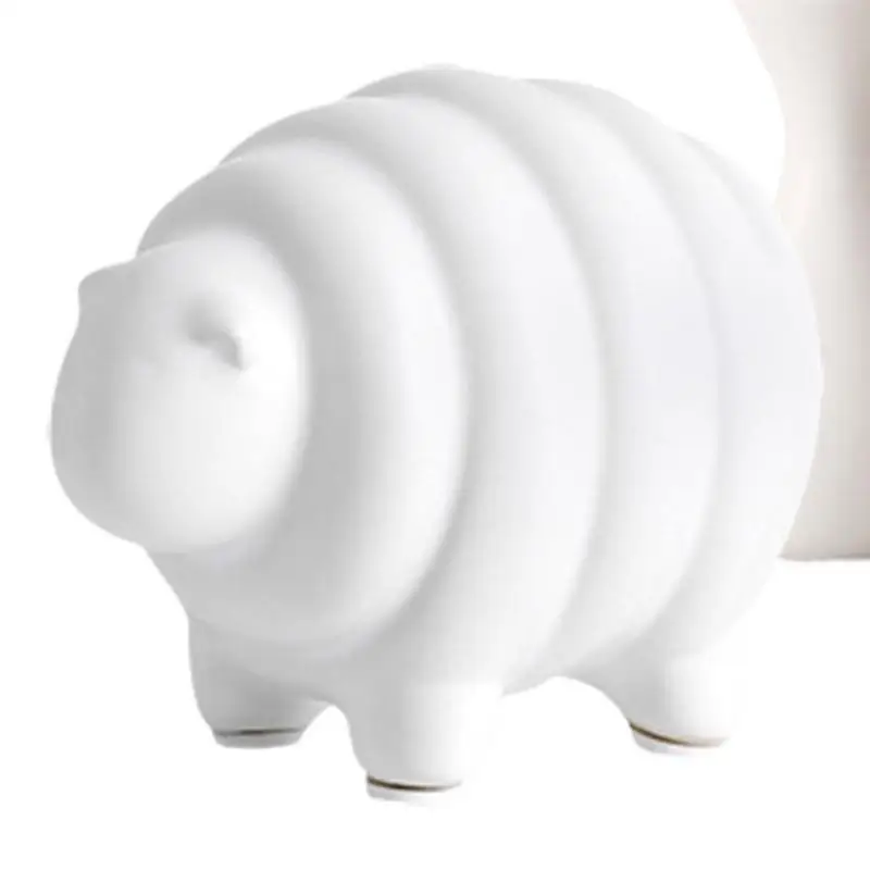 

Lamb Decorations Ceramic Lamb Figure Farm Animal Ornament Miniature Collectible Decor For Desktop Living Room Offices Study