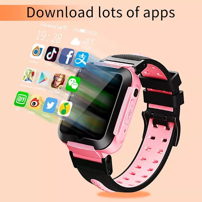 

Смарт-часы детские, 4G, LTE, Wi-Fi, IP67, Android 9,0, 8 ГБ, GPS