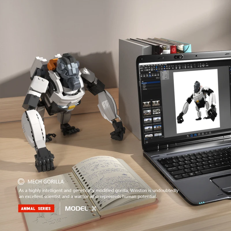Фото Классическая модель игры Winster Herald Mecha файтинговая война солдат сборка роботов частицы строительные блоки игрушки для искусственных мышц №3