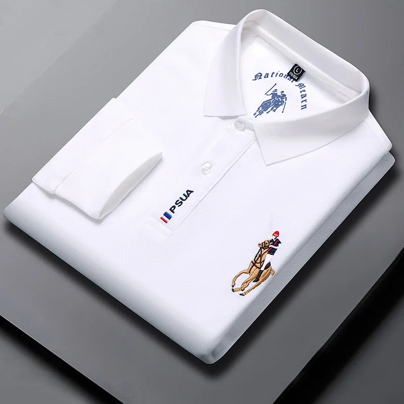 

Autumn New Youth Leisure Long Sleeve Leading Fashion Brand Top Men's T-shirt Cross Border Trade Men's Loose Polo Shirt