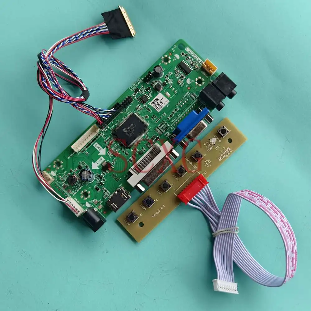 

Display LCD Controller Board DIY Kit Fit LTN173KT03-H01 Notebook Panel HDMI-Compatible DVI VGA 1600*900 17.3" 60Hz LVDS 40 Pin
