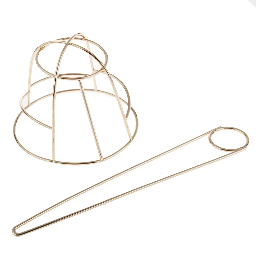 

Hair Cuff Bun Metal Hair Stick Pin Hair Bun Cage Stick Women Hair Bun Holder