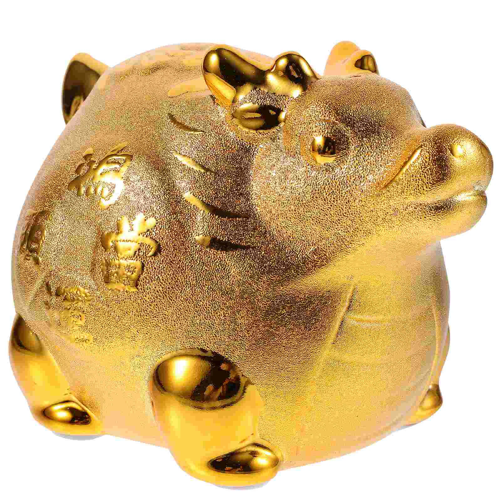 

Container Ceramic Dragon Adorn Year Gift Coin Saving Jar Decorative Money Model