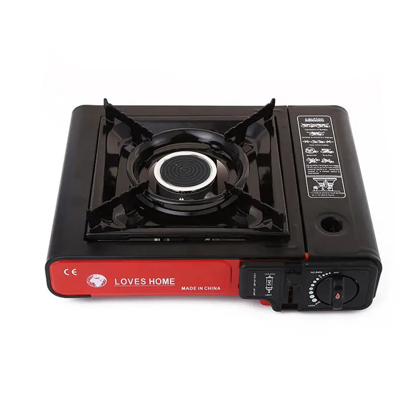 

Портативная горелка для кемпинга с чехлом для переноски, с автоматическим зажиганием и контролем температуры для кемпинга, портативная гор...