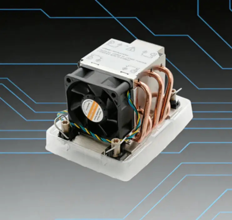Новый активный кулер для сервера 2U LGA4677 LGA4710, радиатор для процессоров 4677 4710, TDP 400 Вт (art.: 3920d940eb757) - 3920d940eb757