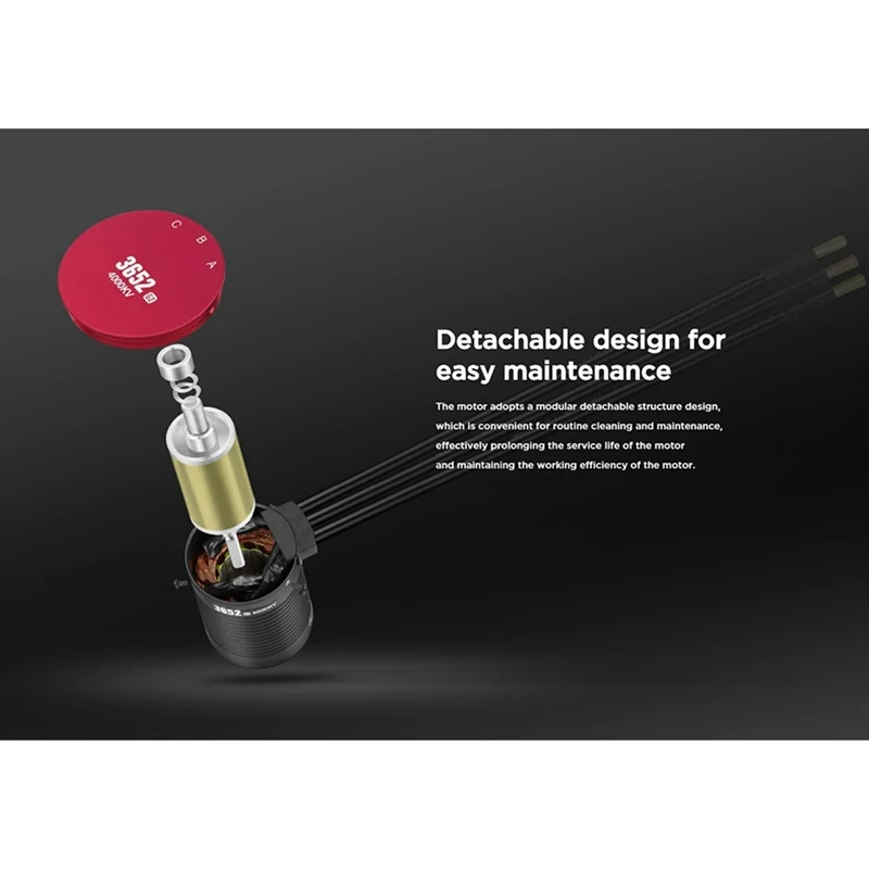 3660SL 3150KV G2 Двигатель 2-4S RC Автомобильный двигатель Съемный дизайн для 1/10 Car Truck