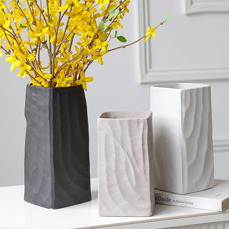 

Hydroponic Ceramic Vase Flower Nordic Luxury Ikebana Modern Tall Big Vase Design Plant Florero Aesthetic Room Decor WK50HP