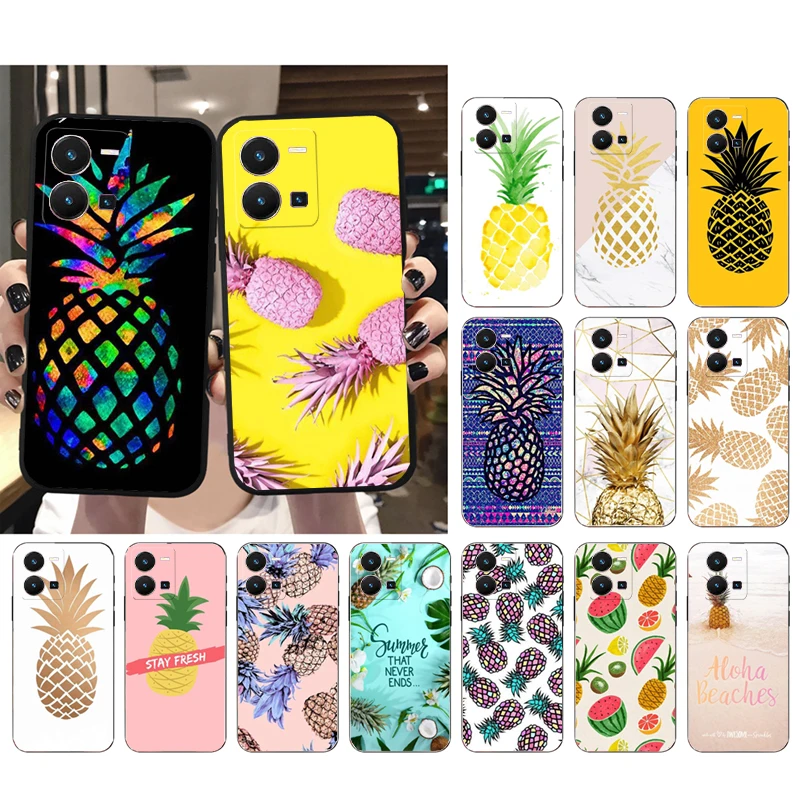 

Pineapple Phone Case For VIVO Y53S Y33S Y22S Y11S Y31 Y21 Y70 Y20 Y21S Y72 Y35 Y51 Y01 V23E V21 V23 V21E Case