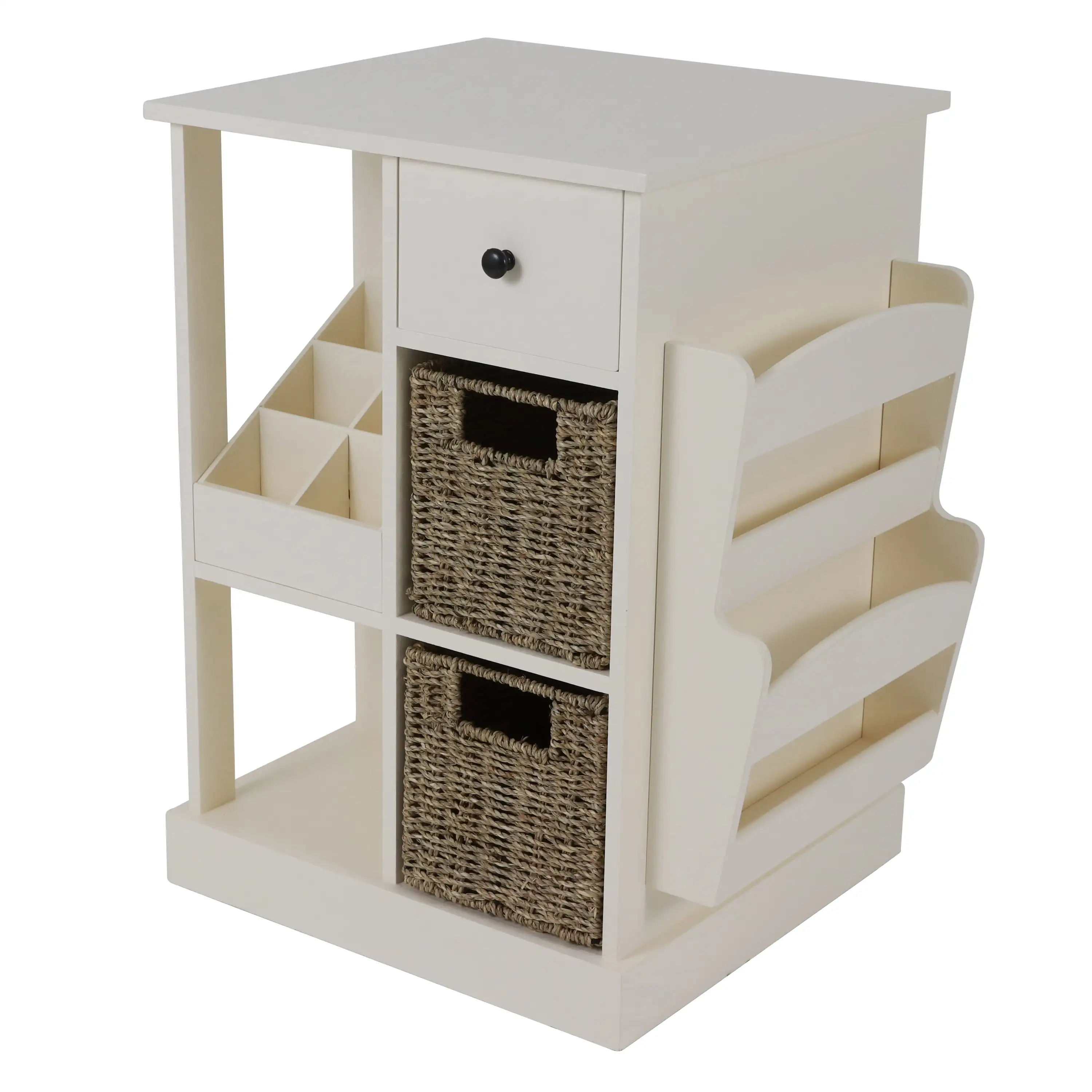 

Free Shipping Nora Accent Table Stand Off-White/Brown