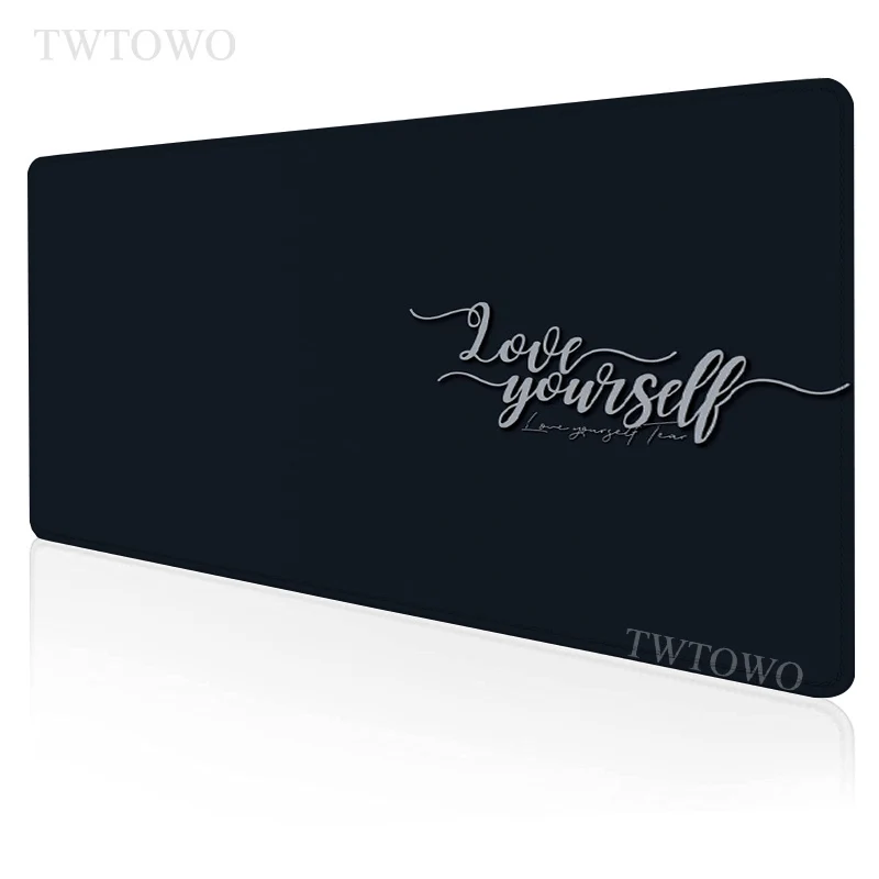 

Love Yourself Flower Kpop Mouse Pad Gamer XL Custom New Mousepad XXL Mouse Mat keyboard pad Soft Carpet Anti Slip PC Mice Pad