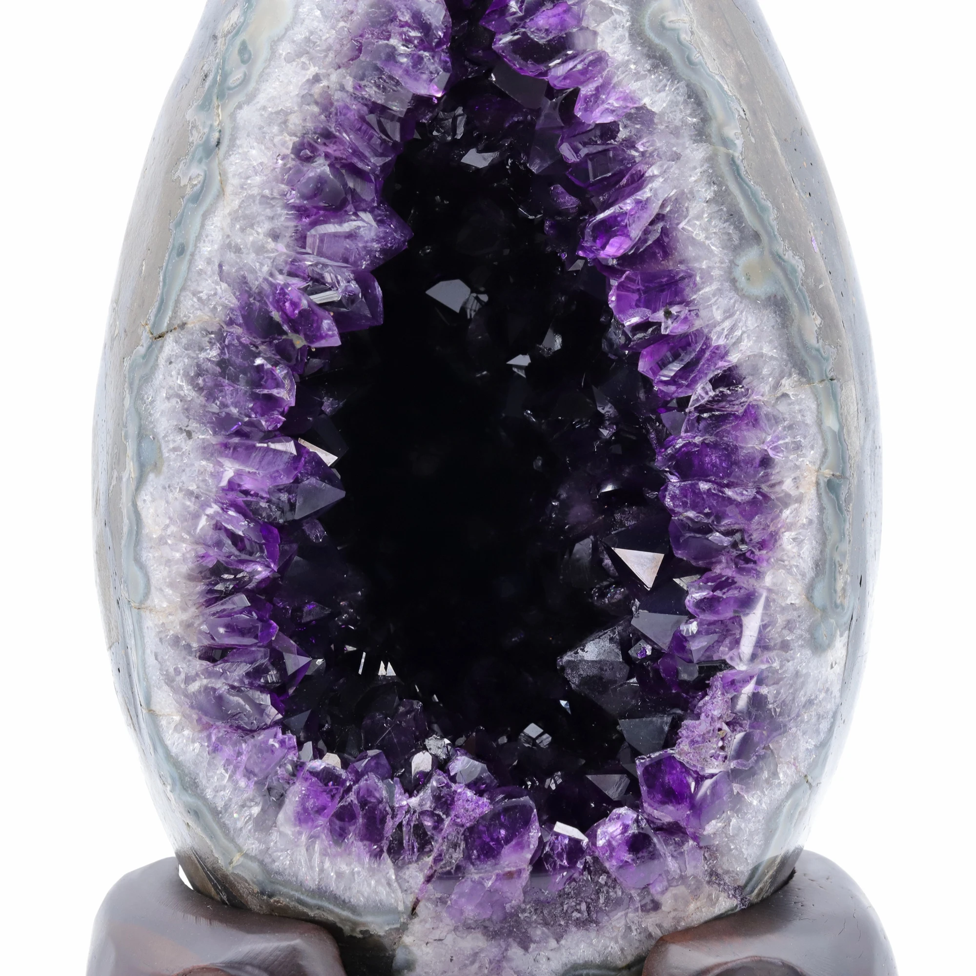 Натуральный аметист кластер яйцо динозавра кварц кристалл шахтная пещера