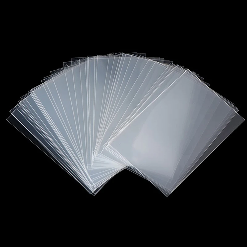 

Korea Card Sleeves Clear Acid Free-No CPP HARD 3 Inch Photocard Holographic Protector Film Album Binder 100pcs