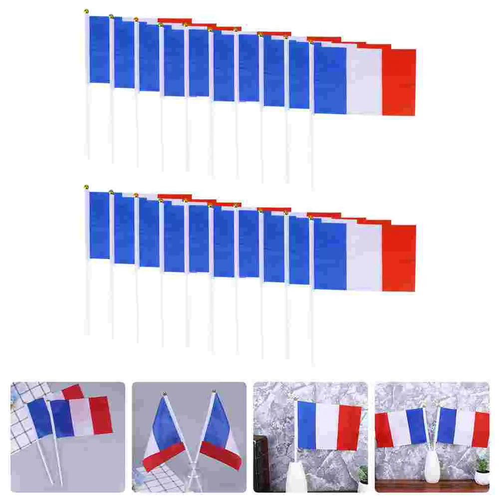 

Flag France Flags Hand Stick French Mini Country Waving National Small Held Banner Handheldworld Bastille Day Miniature