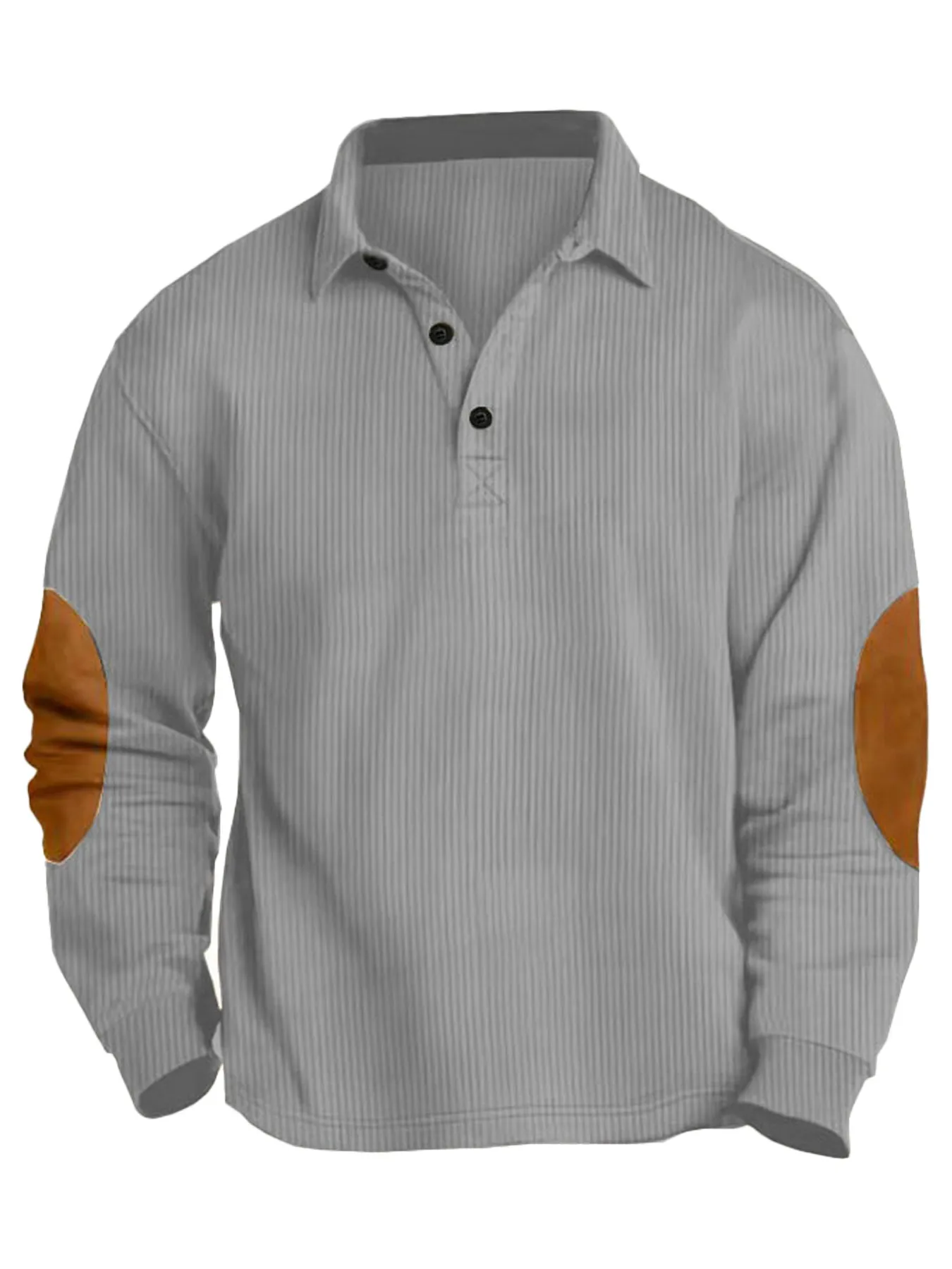 QOSOQ Классическая полосатая рубашка из полиэстера