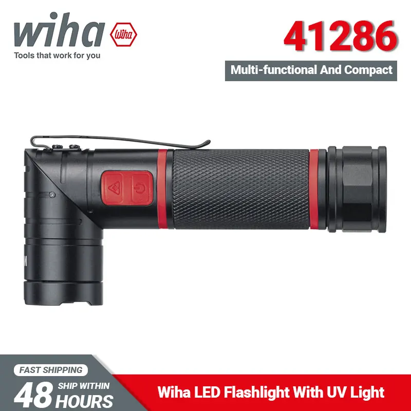 

Фонарик Wiha Tools 41286 со светодиодным лазером и УФ-светом, многофункциональный и компактный