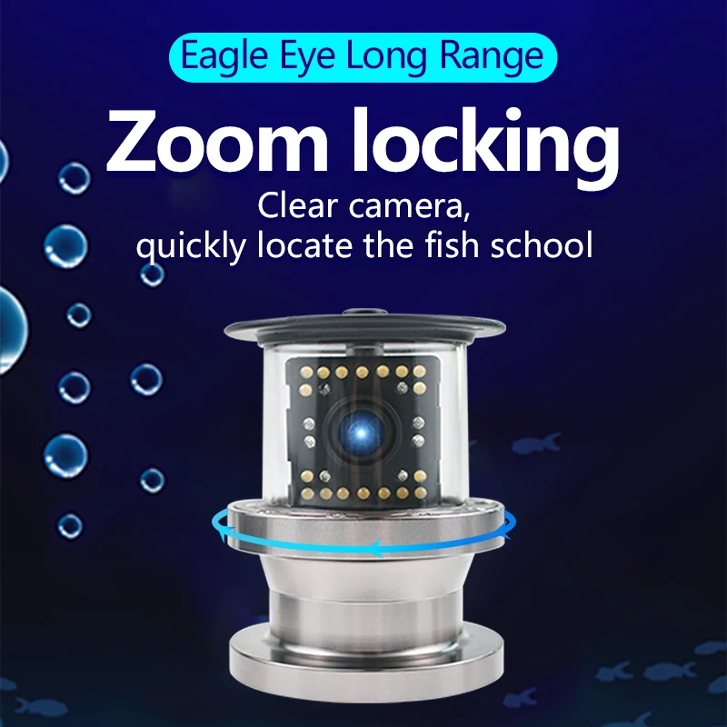 Portable 5&quot LCD Monitor Fish Finder Waterproof Underwater 1000TVL Fishing Camera Infrared Lights for Ice Lake and Boat |