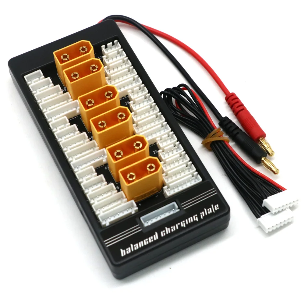 XT60 XT30 XT90 T-Plug EC3 EC5 параллельная Lipo плата для зарядки аккумулятора 2-6S ISDT Q6 PL6 PL8