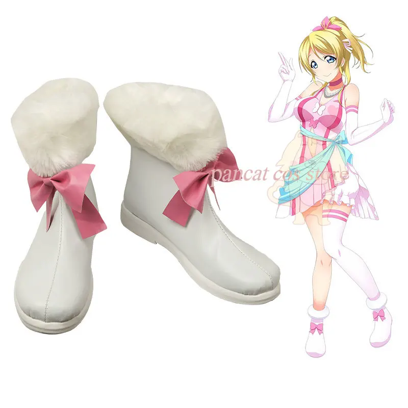 

Lovelive Anime Ayase Eli Cosplay Shoes Comic Anime Game Cos Long Boots Cosplay Costume Prop Shoes for Con Halloween Party