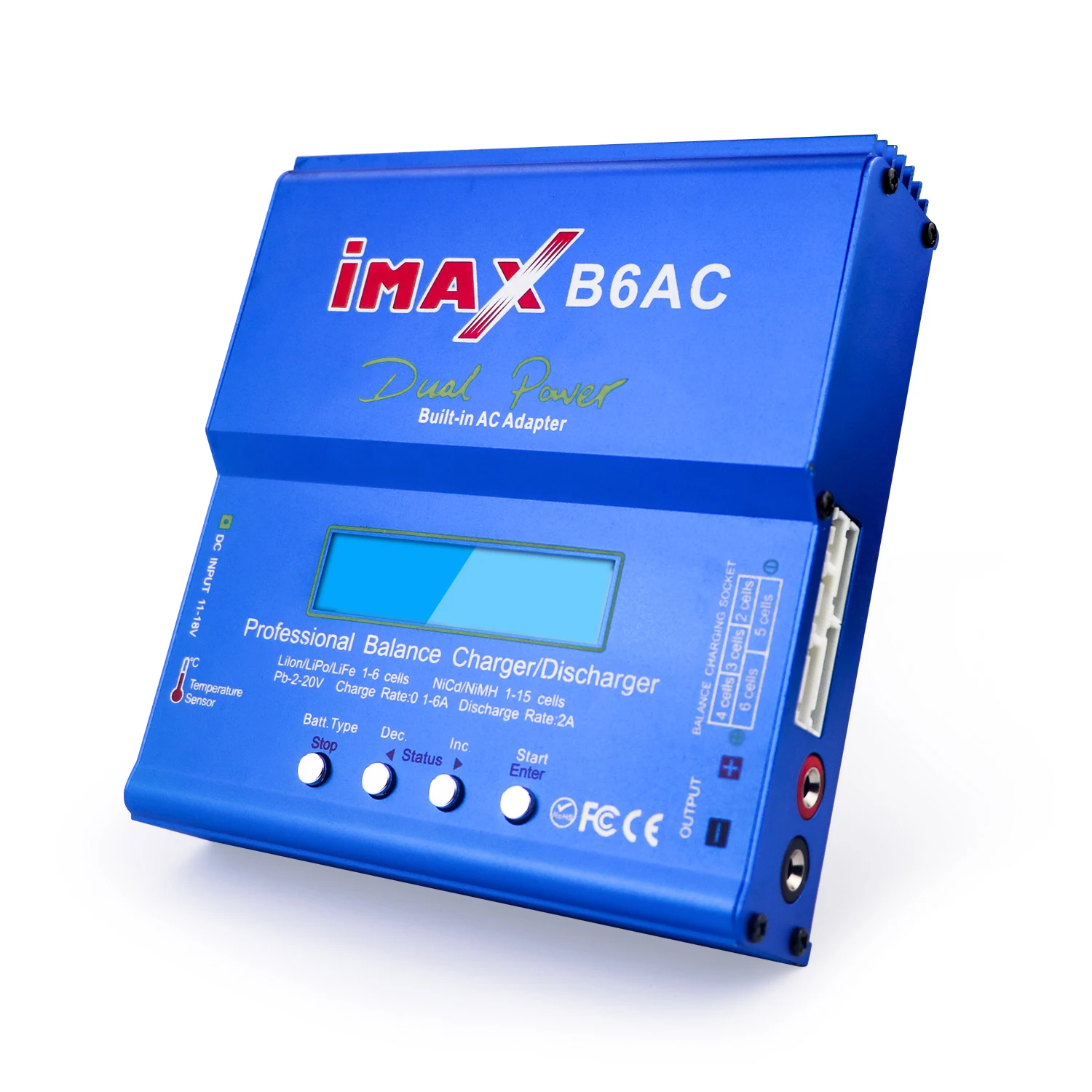 

Melasta iMAX B6AC 80W RC Charger 6A Li-ion LiFe Nimh Nicd PB Lipo Battery Balance Charger Digital LCD Screen Discharger