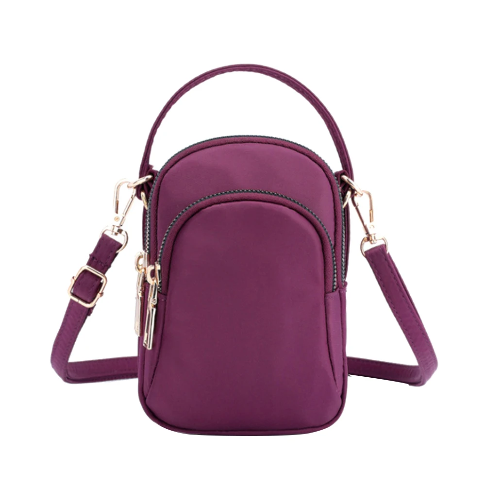 

Shoulder Bag Nylon Ladies Handbags Portable Fashion Elegant Solid Color Adjustable Strap Simple Casual for Weekend Vacation