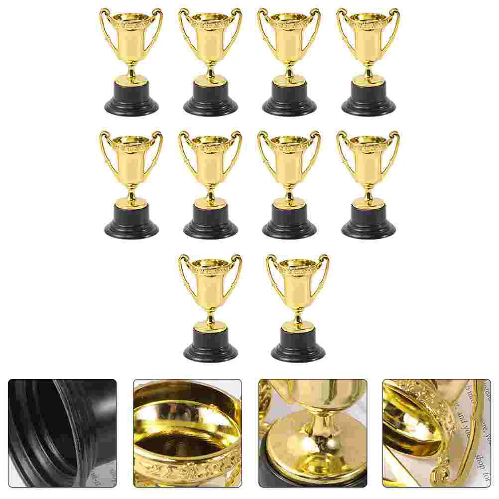 

10 Pcs Children's Trophy Baseball Trophies Kids Small Awards The Medal Reward Toy Prize Cup Plastic Contest