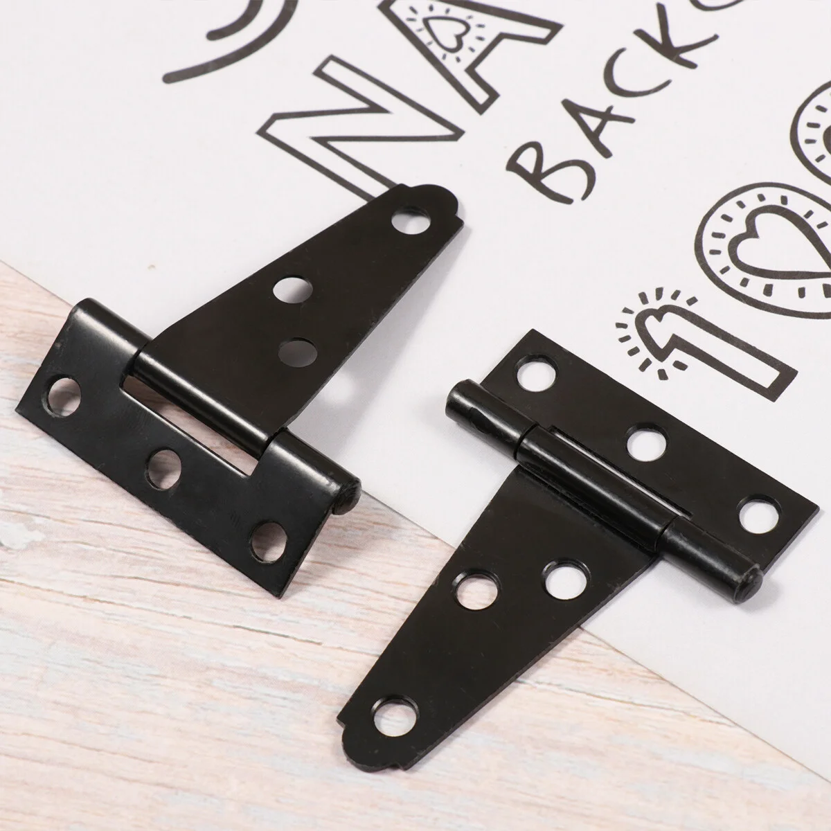 

2 PCS The Fence Fence Decorations Gate Hinge Doors Windows Inches Hinges Shape