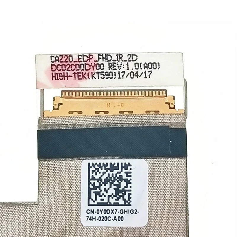 Новый ЖК-кабель EDP FHD для ноутбука DELL Latitude 7480 E7480 CAZ20 IR 2D 0Y0DX7 D C02C00DY00