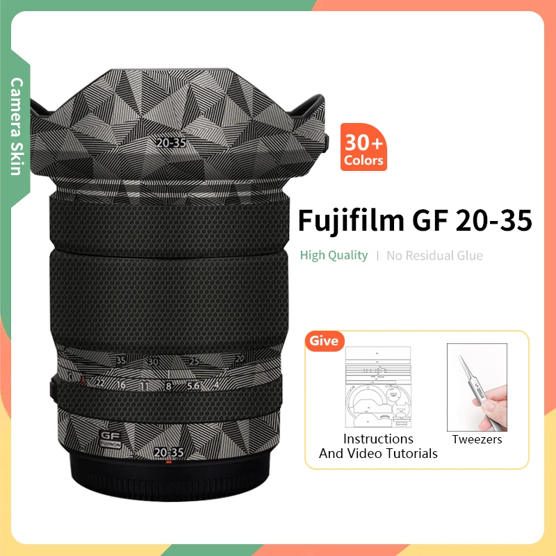 

For Fujifilm 20 35mm Skin GF 20-35 F4 Lens Skin Anti-Scratch Protective Sticker Wrap Skin Green Film White Color