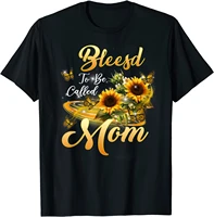 blessed to be called mom sunflower mothers day 2022 t shirt