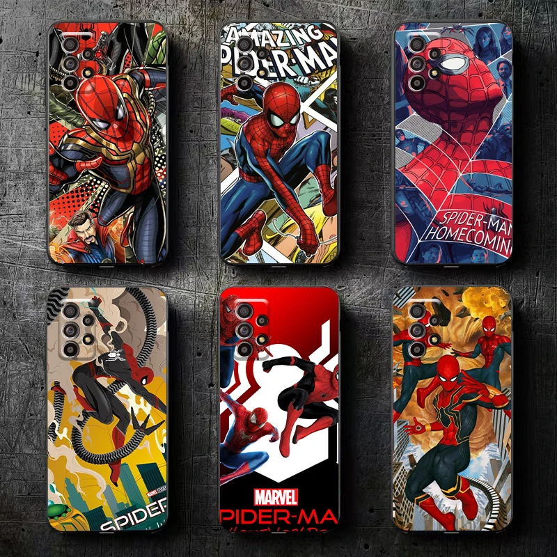 

Spider-Man: No Way Home Phone Case For Samsung Galaxy S8 S8 PLus S9 S9 Plus S10 S10E S10 Lite 5G Plus Black Silicone Cover Back