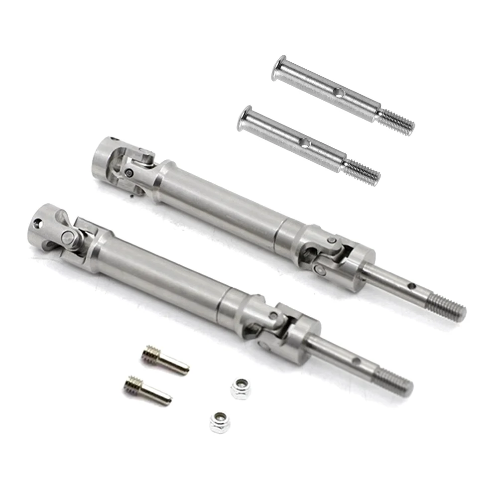

Metal Stainless Steel Front Axle Shaft and Rear Drive Shaft for 1/10 Traxxas 2WD VXL Slash Stampede Rustler F-150 Upgrade Parts
