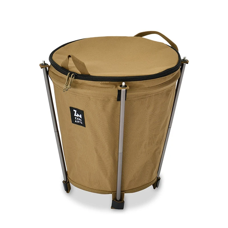Мусорная корзина для кемпинга на открытом воздухе складной органайзер круглая