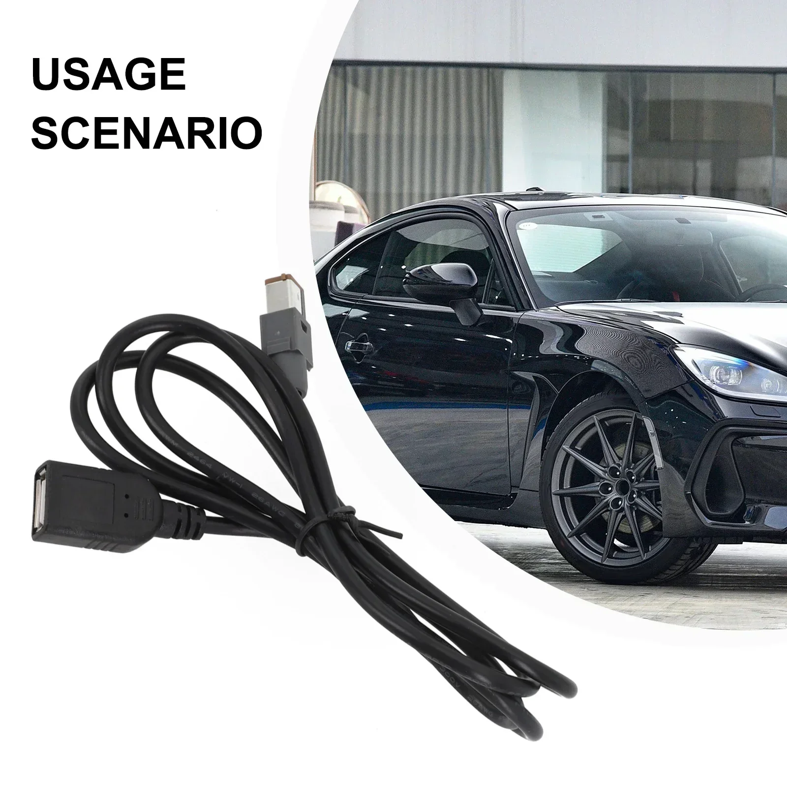 Автомобильный Aux Audio Input Media Data Wire Plug к USB-адаптеру Conector для Outback