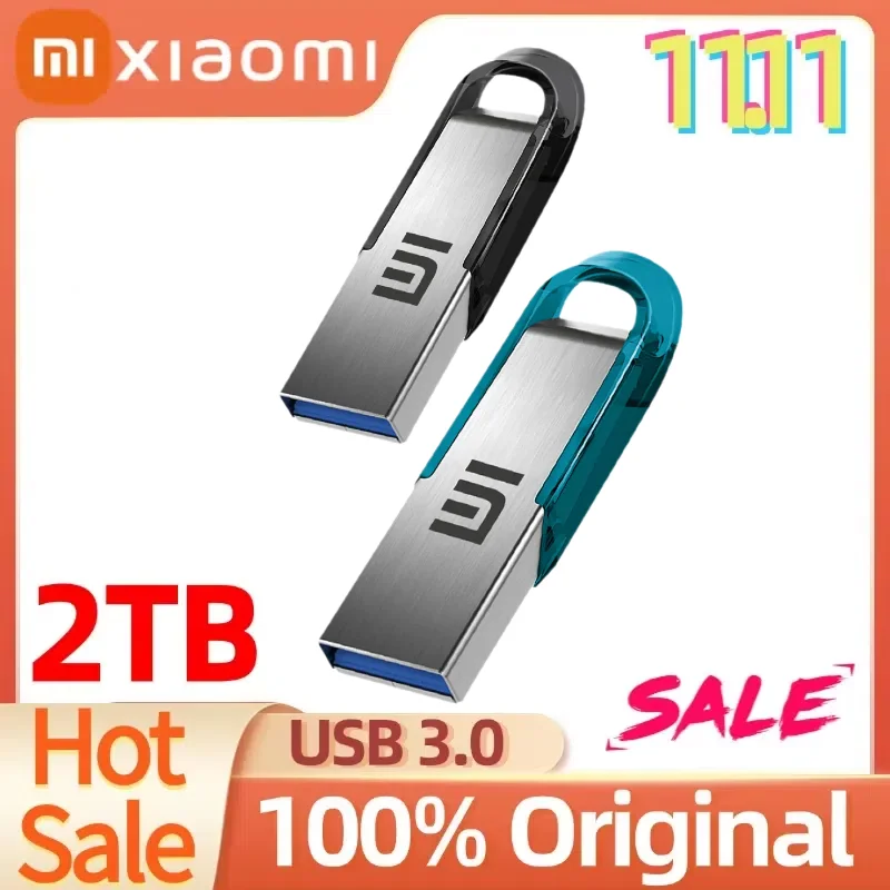 Xiaomi TYPE-C USB Flash Drive 2 IN 1 Stick 3.0 128GB Pen 2TB 1TB Waterproof Pendrive Memory Disk For Iphone 15 Pro Max