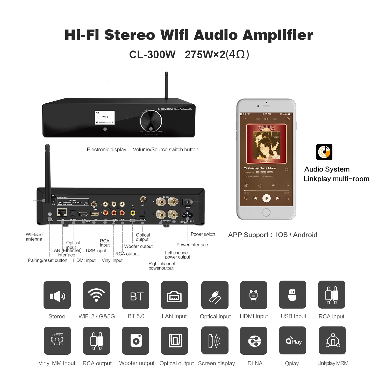 CL-300W Hifi Wifi multiroom HDM I 