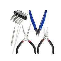 3D Metal Puzzle Manual Making Tool Kit Needle Nose Pliers Styling Pliers Scissors Metal Assembly Model Tools Tweezers Pincers