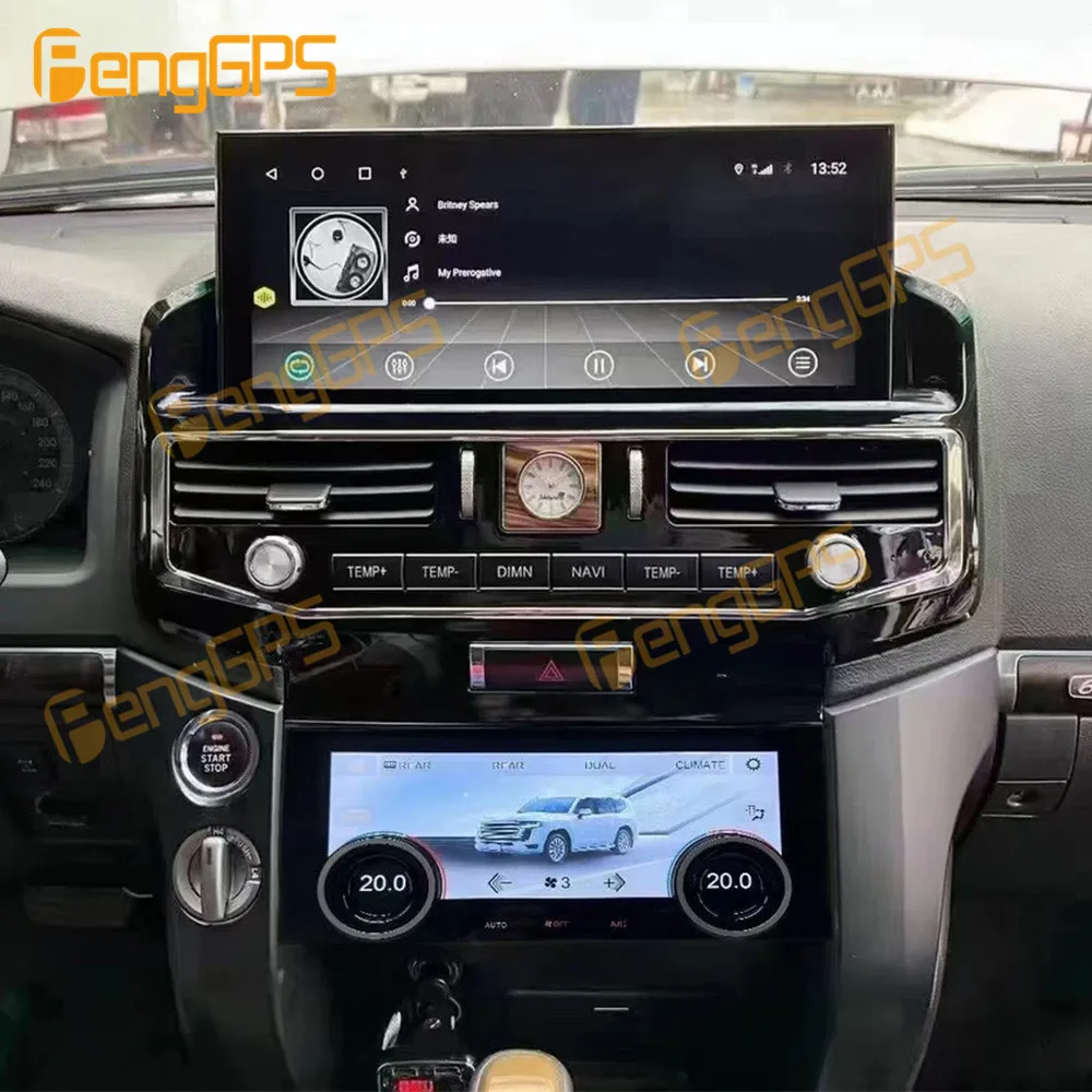 Передний экран кондиционера для Toyota Land Cruiser 2008-2015 панель переменного тока